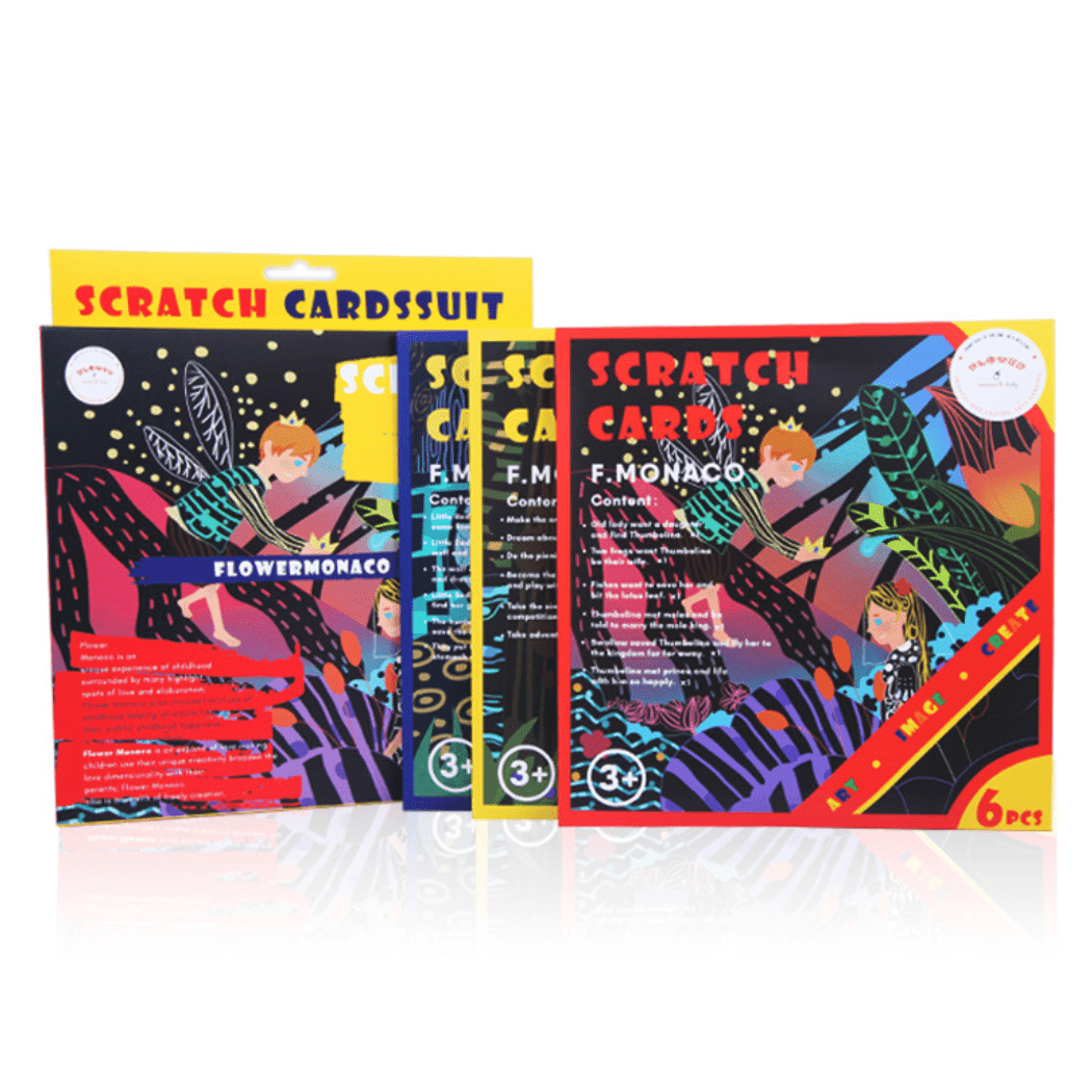 flower Monaco Scratch Art Set-1973194225487056896