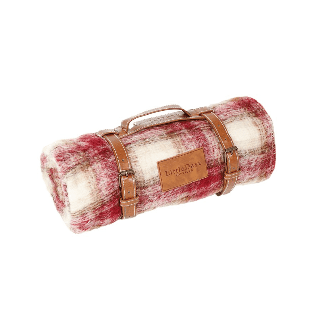 Little Dayz Boutique British Plaid Style Picnic Mat Medium 150*100 Red-1973194242184581120