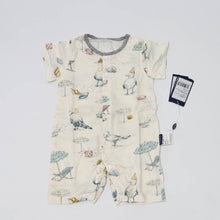 Domia Silky Bamboo Short Sleeve Baby Romper Bird Beach M-1996005567495278593