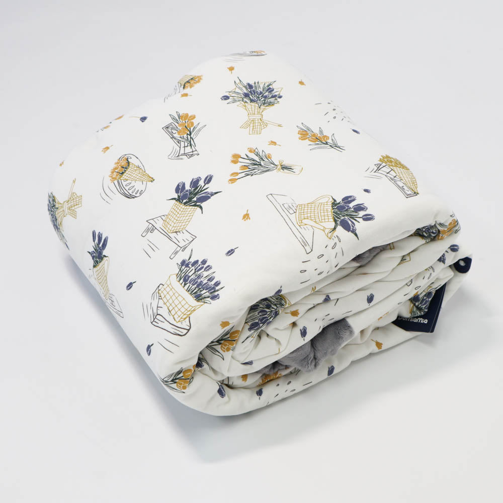 Domia Cotton Knit Winter Blanket 2.5Tog Blossom-1996005568803901441