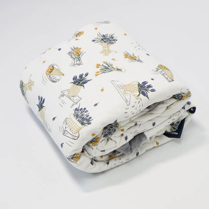 Domia Cotton Knit Winter Blanket 2.5Tog Blossom-1996005568803901441