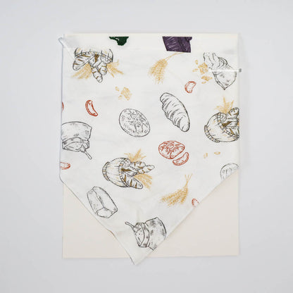 Domia Bamboo Fiber Cotton Gauze Triangle Bib food-1996005557529612288
