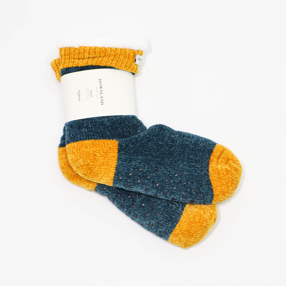 Downland Warm Socks Green Blue/Yellow-1996005571177877505