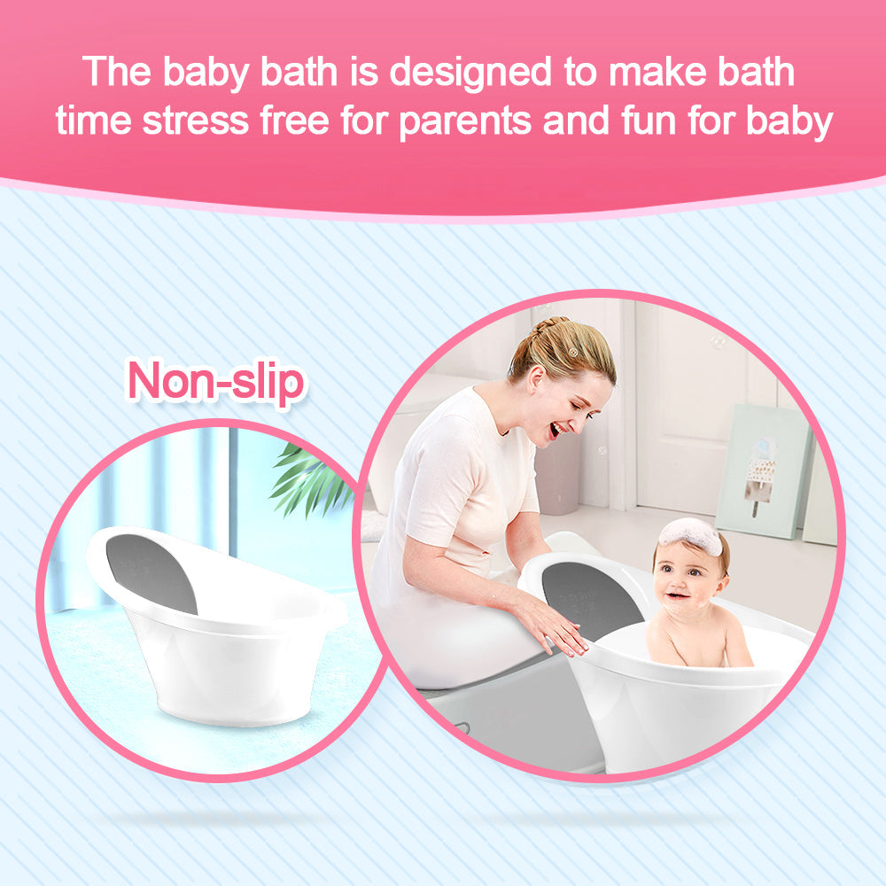 Black Baby Bath With Backrest & Bum Bump Support-1996005521030778888