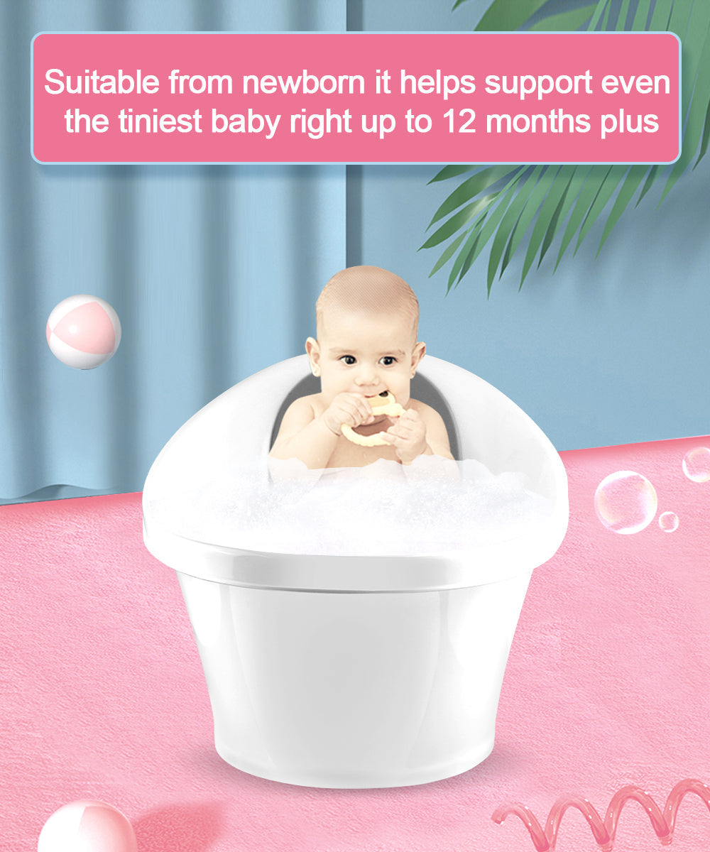 Black Baby Bath With Backrest & Bum Bump Support-1996005521030778881