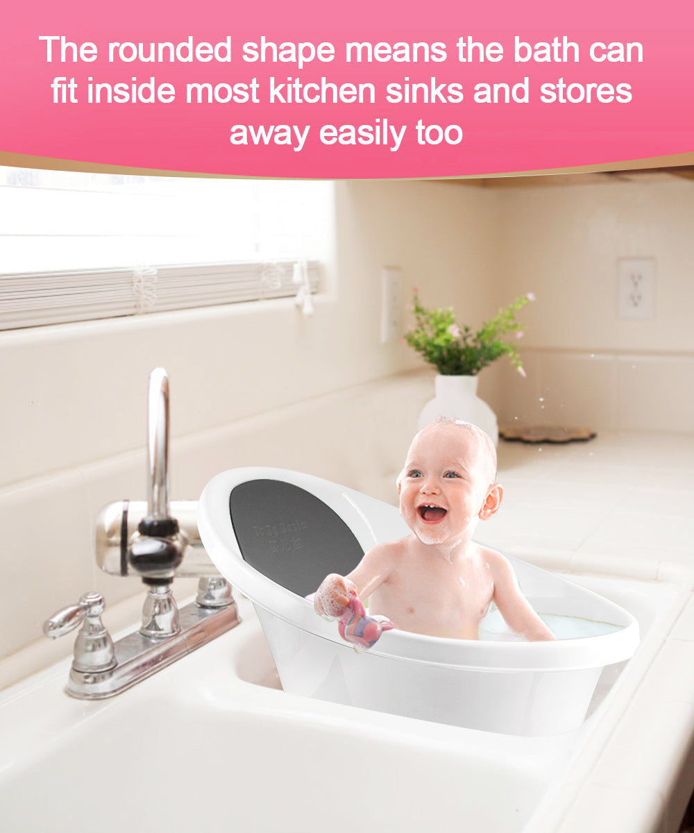 Black Baby Bath With Backrest & Bum Bump Support-1996005521030778884