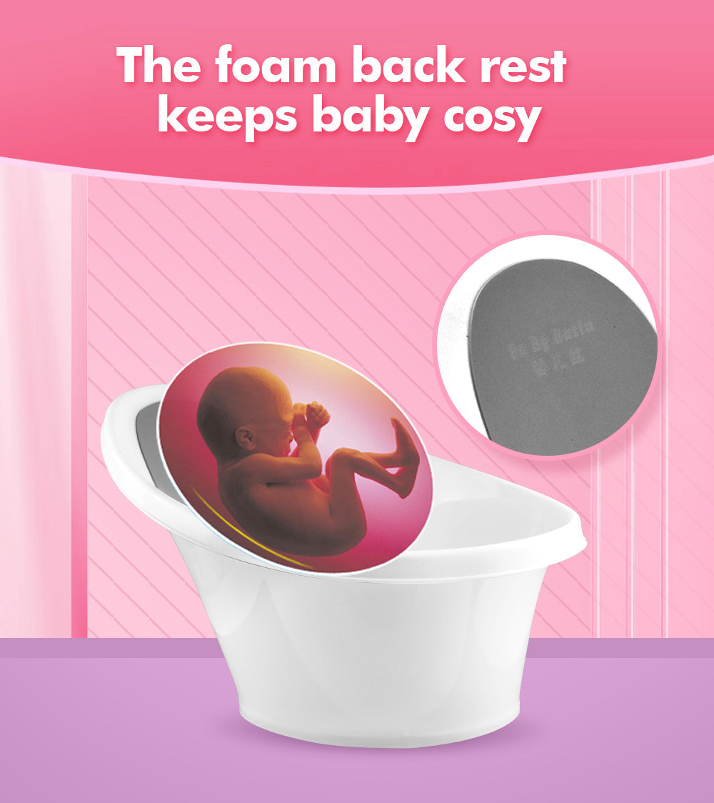 Black Baby Bath With Backrest & Bum Bump Support-1996005521030778886