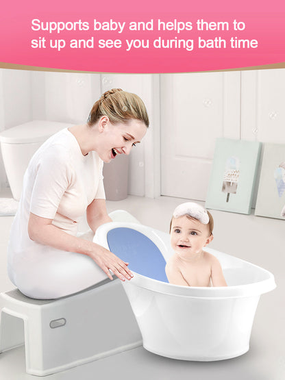 Blue Baby Bath With Backrest & Bum Bump Support-1996005520674263043