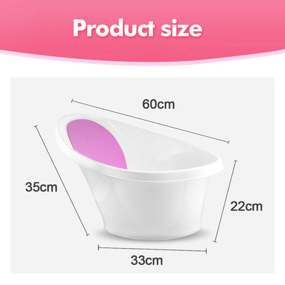 Pink Baby Bath With Backrest & Bum Bump Support-1996005520854618121