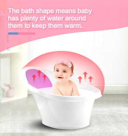Pink Baby Bath With Backrest & Bum Bump Support-1996005520854618119