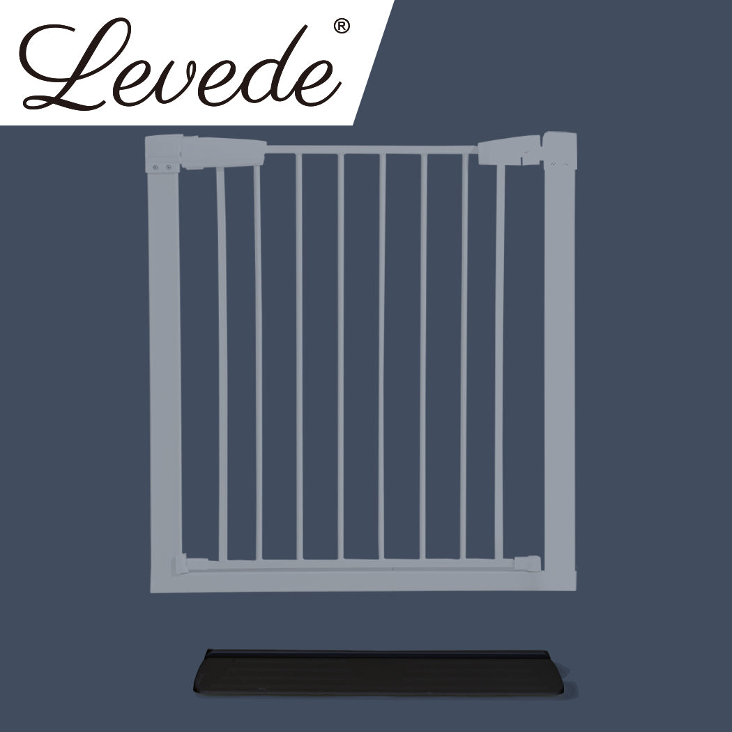 Levede Baby Safety Gate Adjustable Pet Black Ramp-1975420518794399750