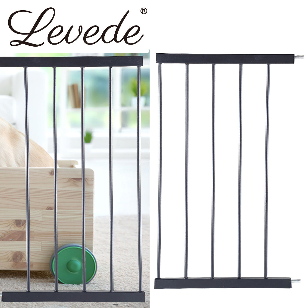 Levede Baby Safety Gate Adjustable Pet Black 45cm Extension-1975420518404329479