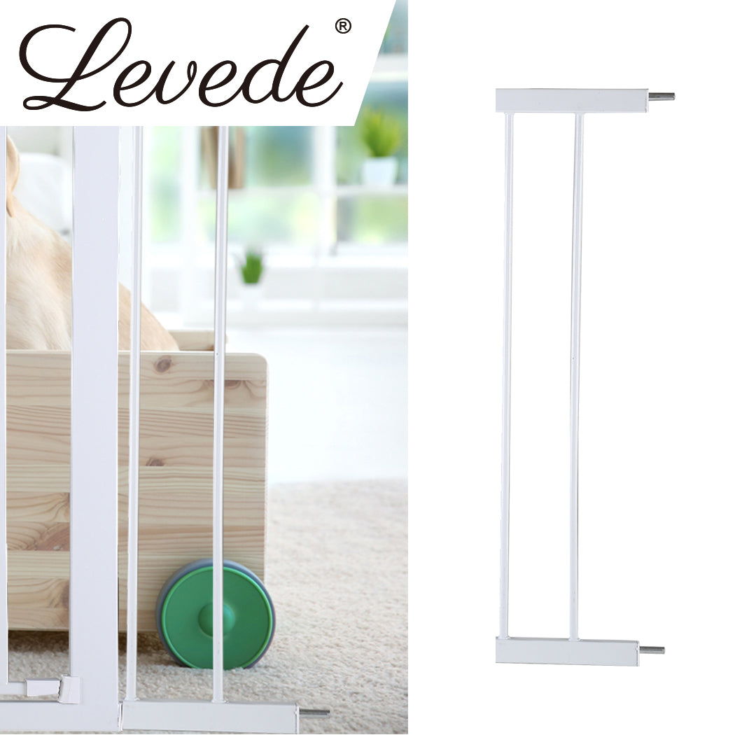 Levede Baby Safety Gate Adjustable Pet White 10cm Extension-1975420517850681351