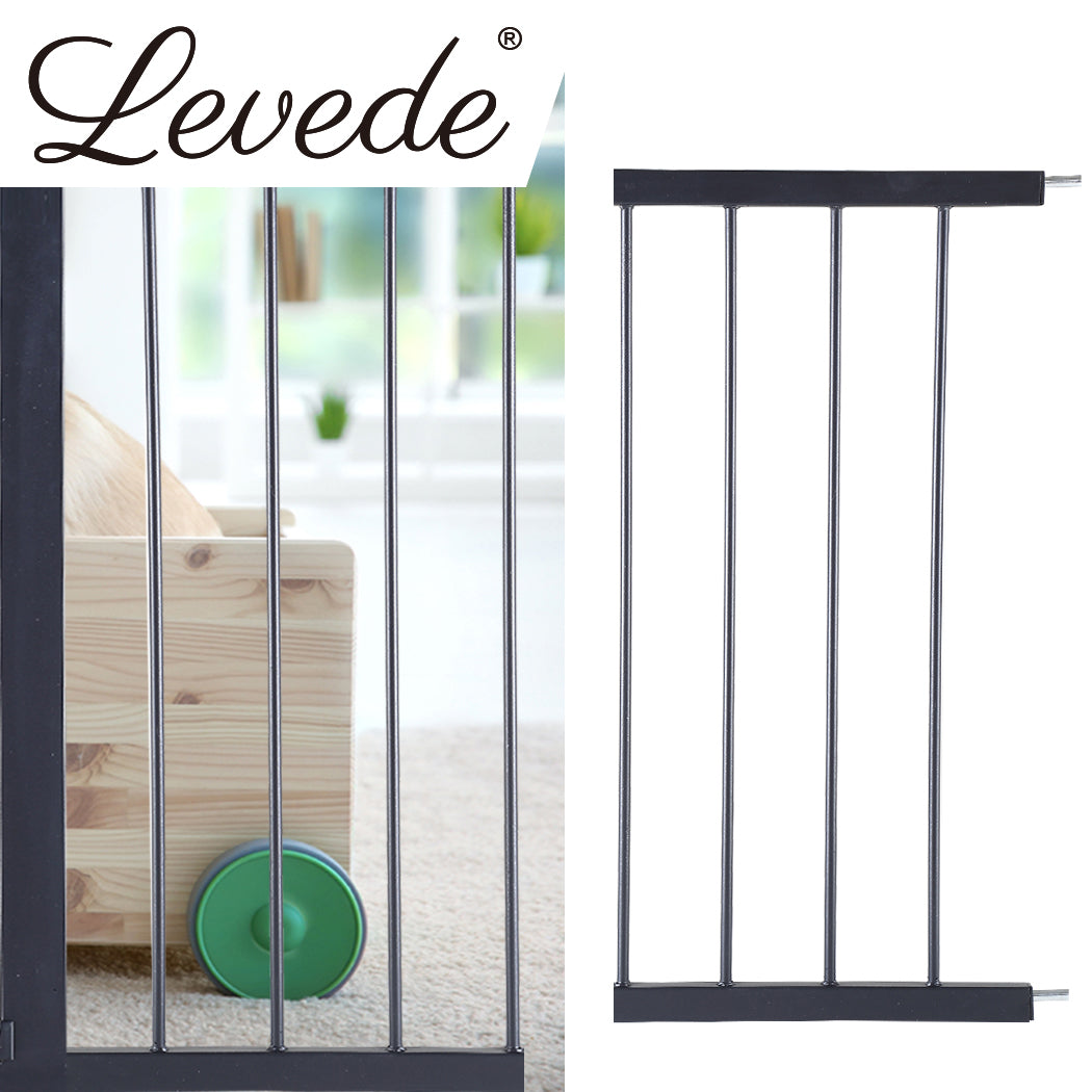 Levede Baby Safety Gate Adjustable Pet Black 30cm Extension-1975420518228168711