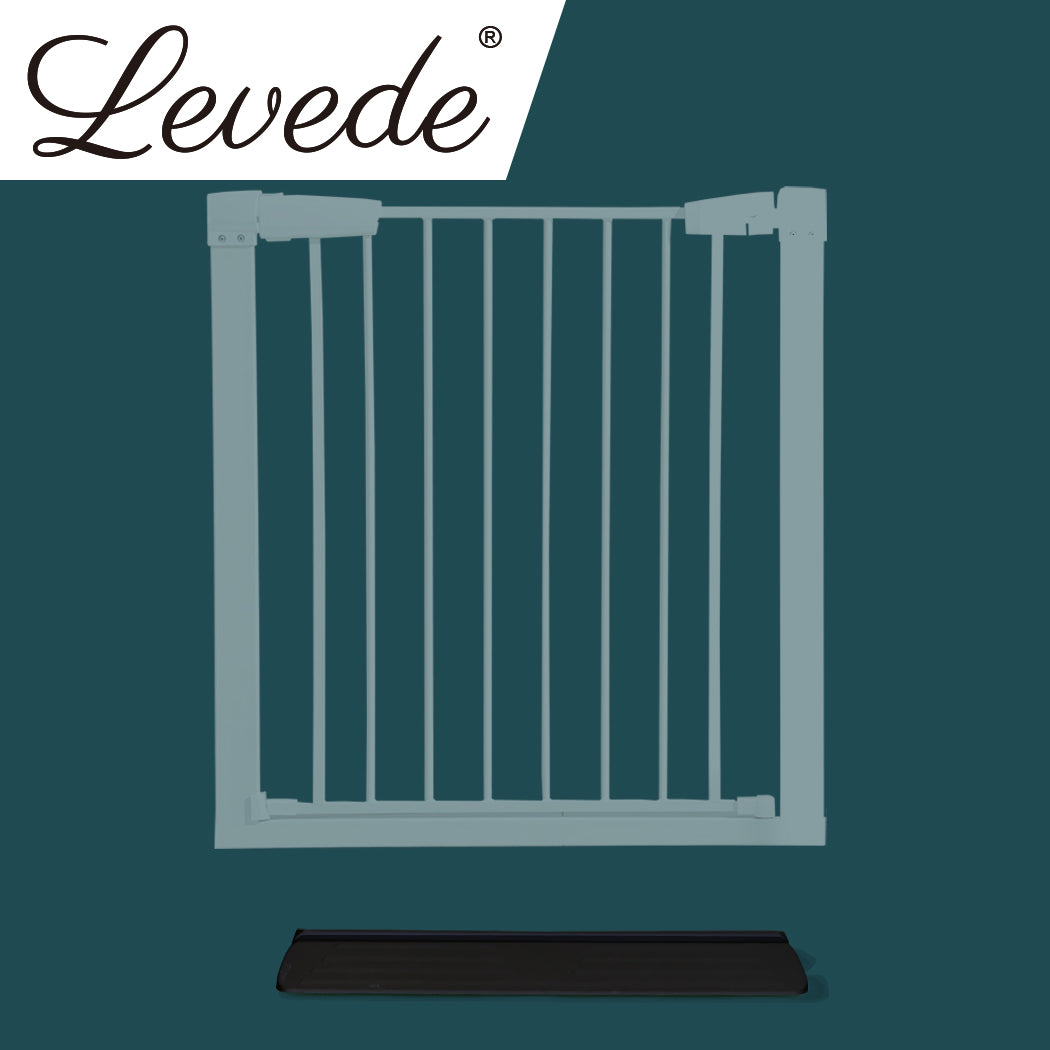 Levede Baby Safety Gate Adjustable Pet Black Ramp-1975420518794399751