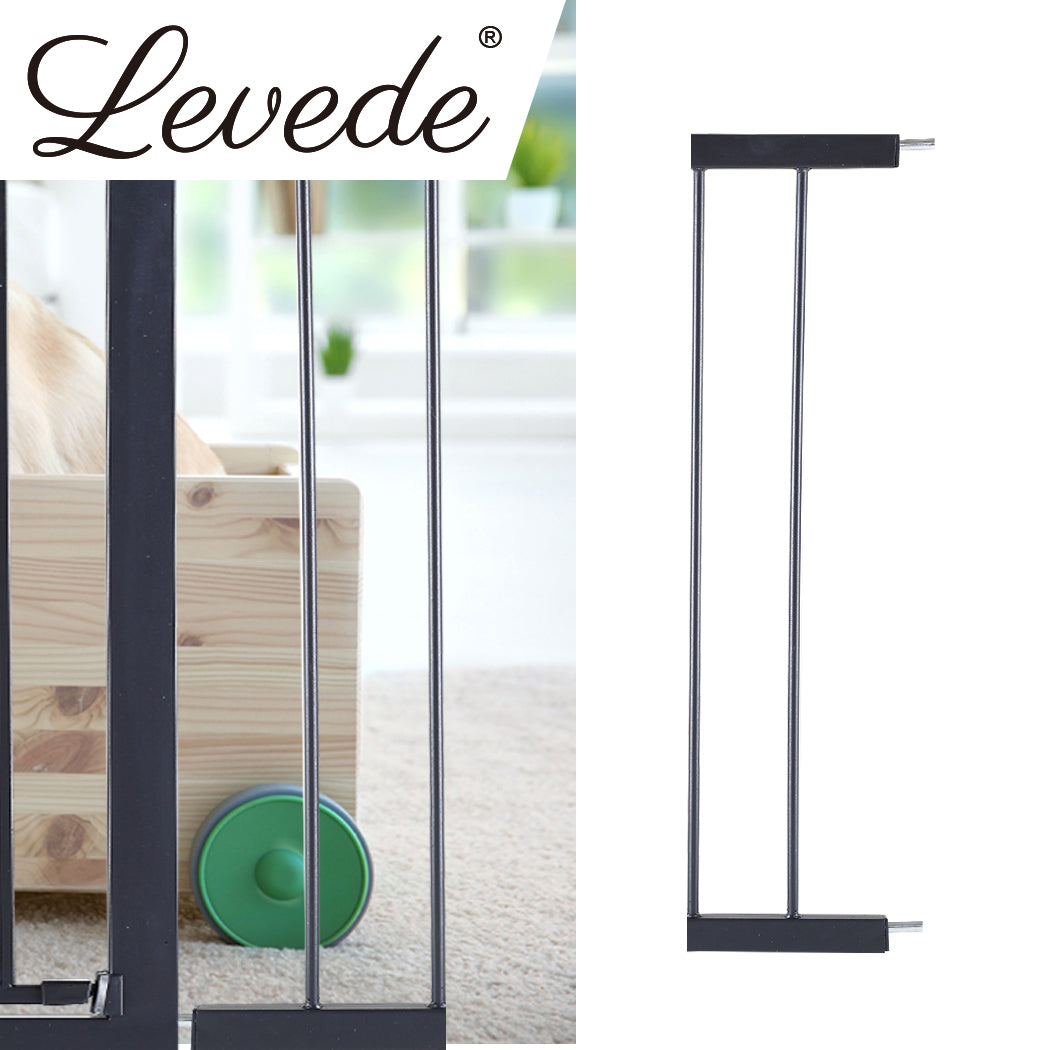 Levede Baby Safety Gate Adjustable Pet Black 10cm Extension-1973194018988888071