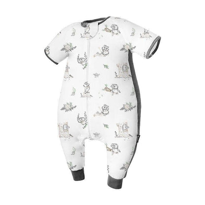 Domiamia Bamboo Short Sleeve Sleep Sack with Feet - 0.6 Tog-1973194204368736257