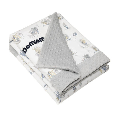 Domimia Thick Padded Minky Cotton Kids Blanket - 2.5 tog Wildflower Boquet-1973194146407649286
