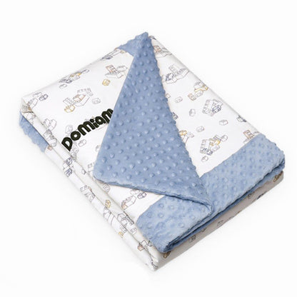 Domimia Thick Padded Minky Cotton Kids Blanket - 2.5 tog Wildflower Boquet-1973194146407649287