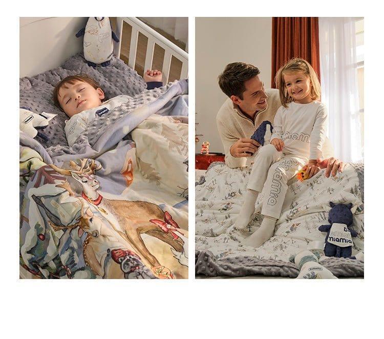 Domimia Thick Padded Minky Dot Cotton Kids Blanket 2.5tog-Limited Edition-1973194203743784963