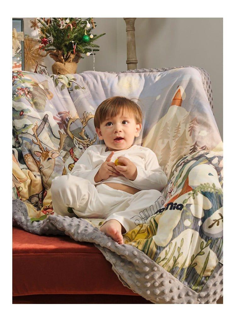 Domimia Thick Padded Minky Dot Cotton Kids Blanket 2.5tog-Limited Edition-1973194203978665988