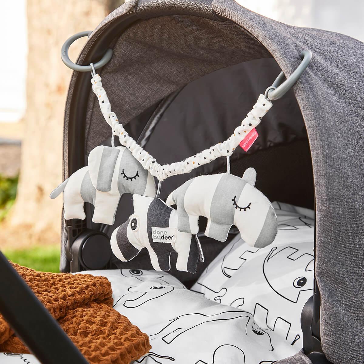 Done by Deer Pram Toy Deer Friends- Grey-1973194226225254401