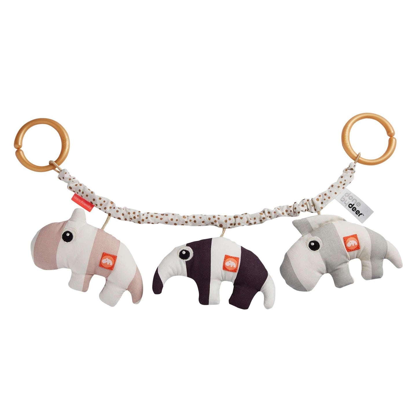 Done by Deer Pram Toy Deer Friends- Powder Pink-1973194226397220864