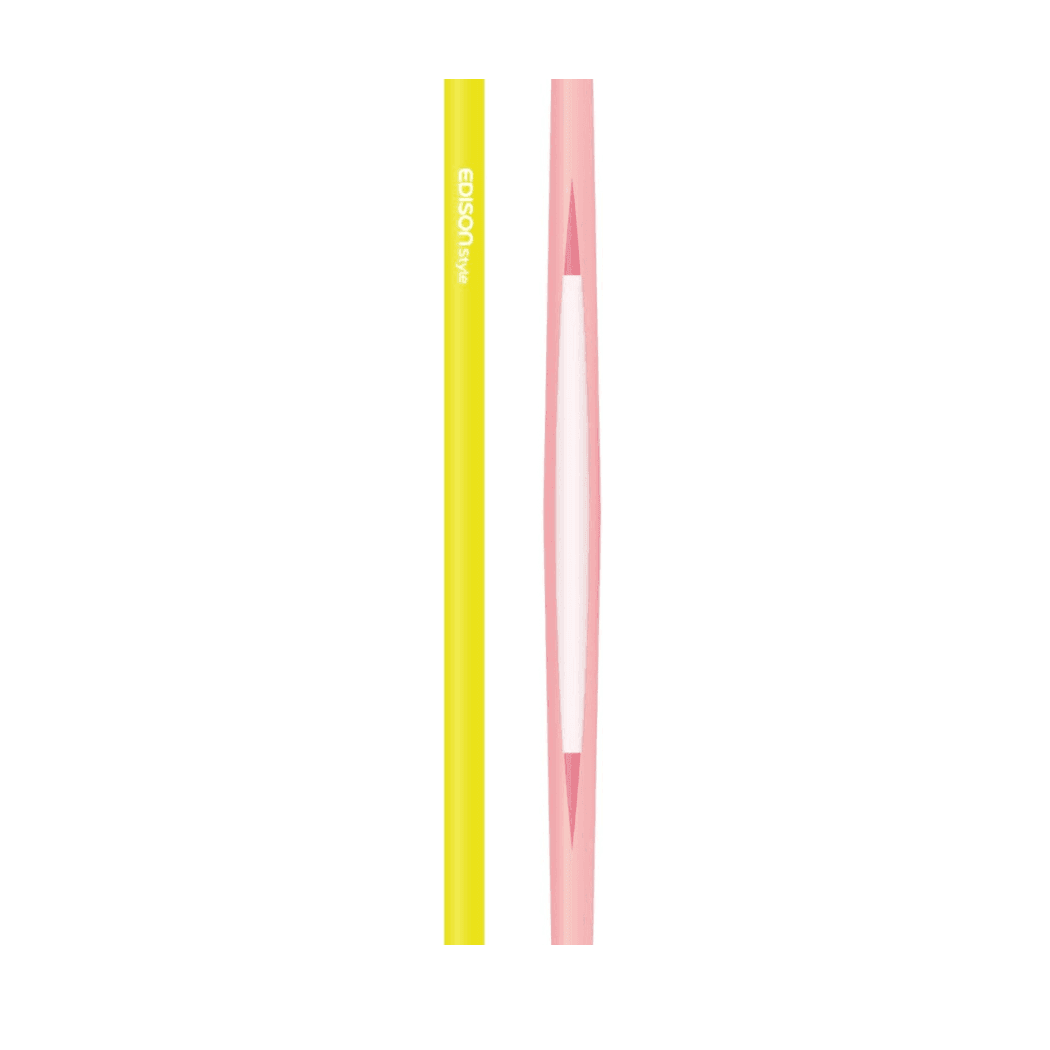 EDISON mama Resealable Silicone Zipper Straw Pink/Yellow-1973194095748845574