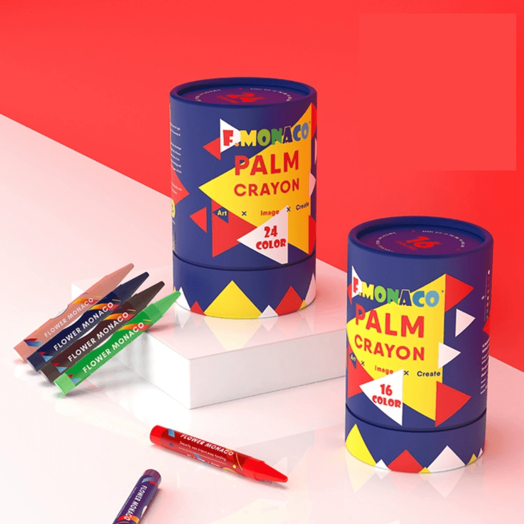 Flower Monaco Palmy Crayons 16 Colours-1973194101914472451