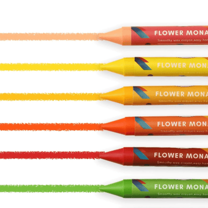 Flower Monaco Palmy Crayons 24 Colour-1973194102103216132