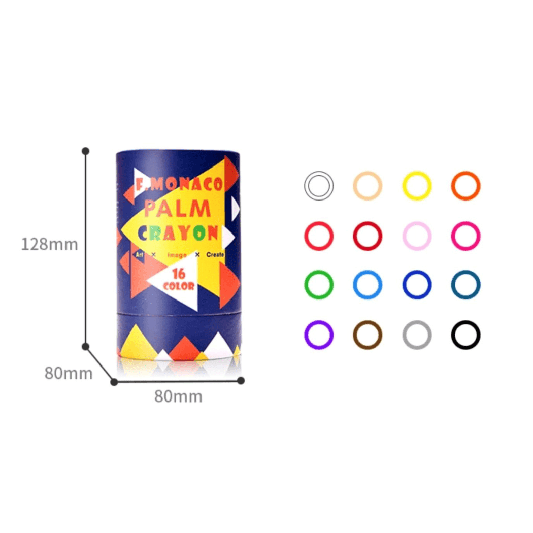 Flower Monaco Palmy Crayons 24 Colour-1973194102103216134