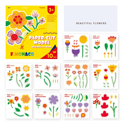 Flower Monaco Paper Cut Pack of 3 Set 1-1973194100945588226