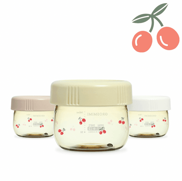 Grosmimi PPSU Baby Food Jar Set-CHERRISH EDITION 150ml-1973194255686045696