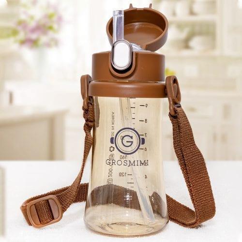 Grosmimi Straw Cup Strap Gold Brown-1973194094020792325