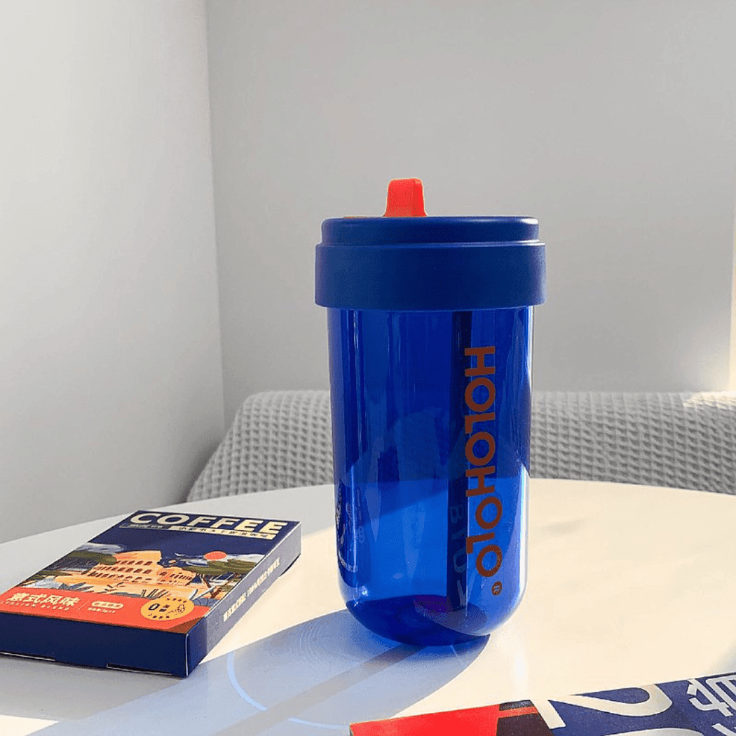 HOLOHOLO Heat-Resistant Reusable Coffee Cup Blue 300ml-1973194240330698753