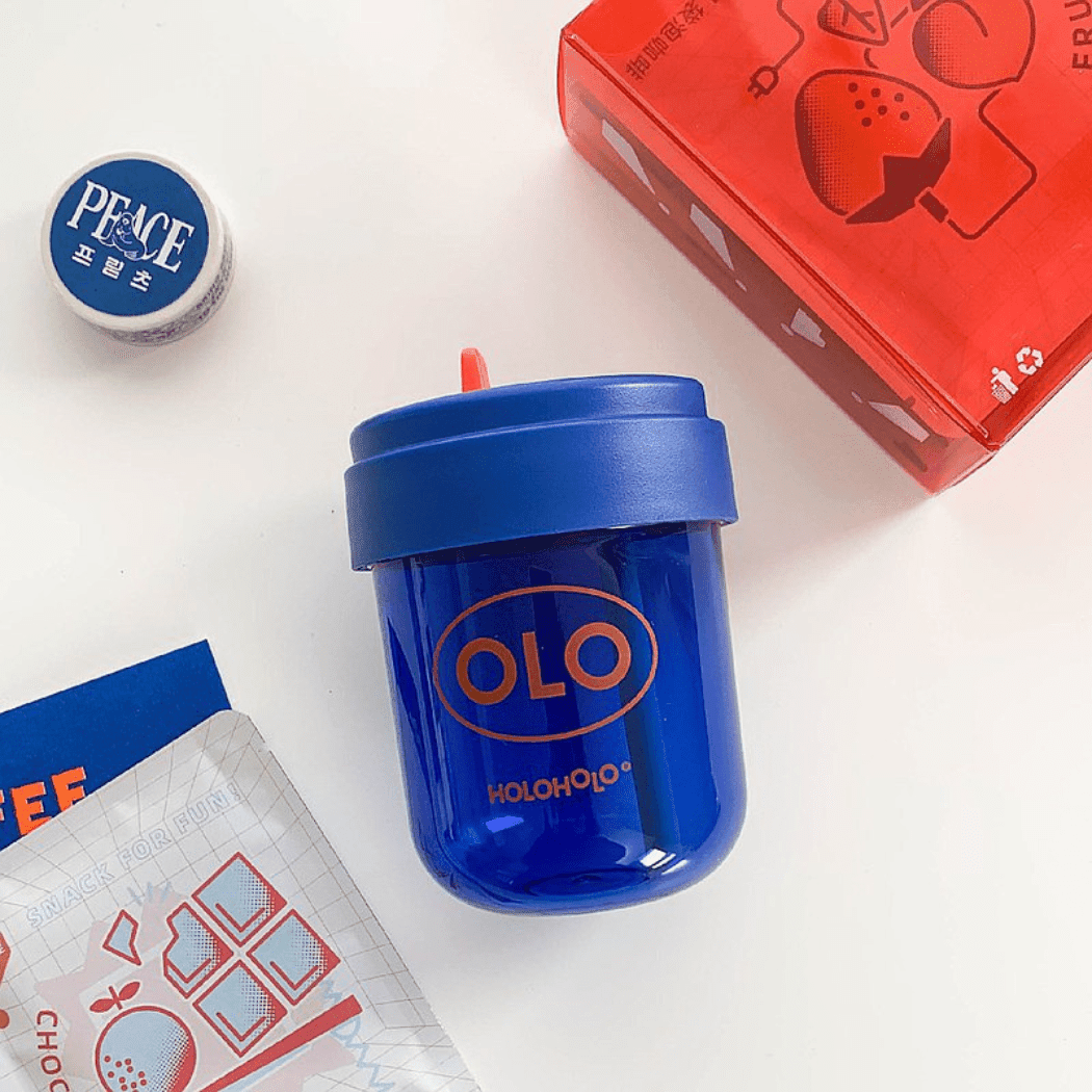 HOLOHOLO Heat-Resistant Reusable Coffee Cup Blue 300ml-1973194240330698754