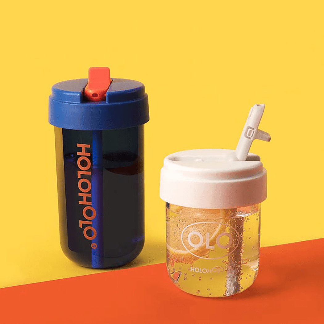 HOLOHOLO Heat-Resistant Reusable Coffee Cup Blue 300ml-1973194240330698756