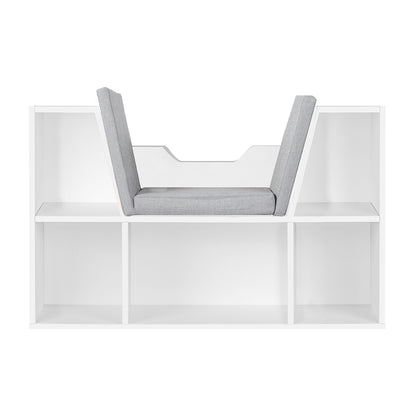 Levede Kids Bookcase Toys Box Shelf White-1975420408001859585