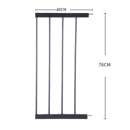 Levede Baby Safety Gate Adjustable Pet Black 30cm Extension-1975420518228168706