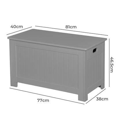 Levede Kids Toy Box Storage Chest Cabinet Grey-1973193727803527170