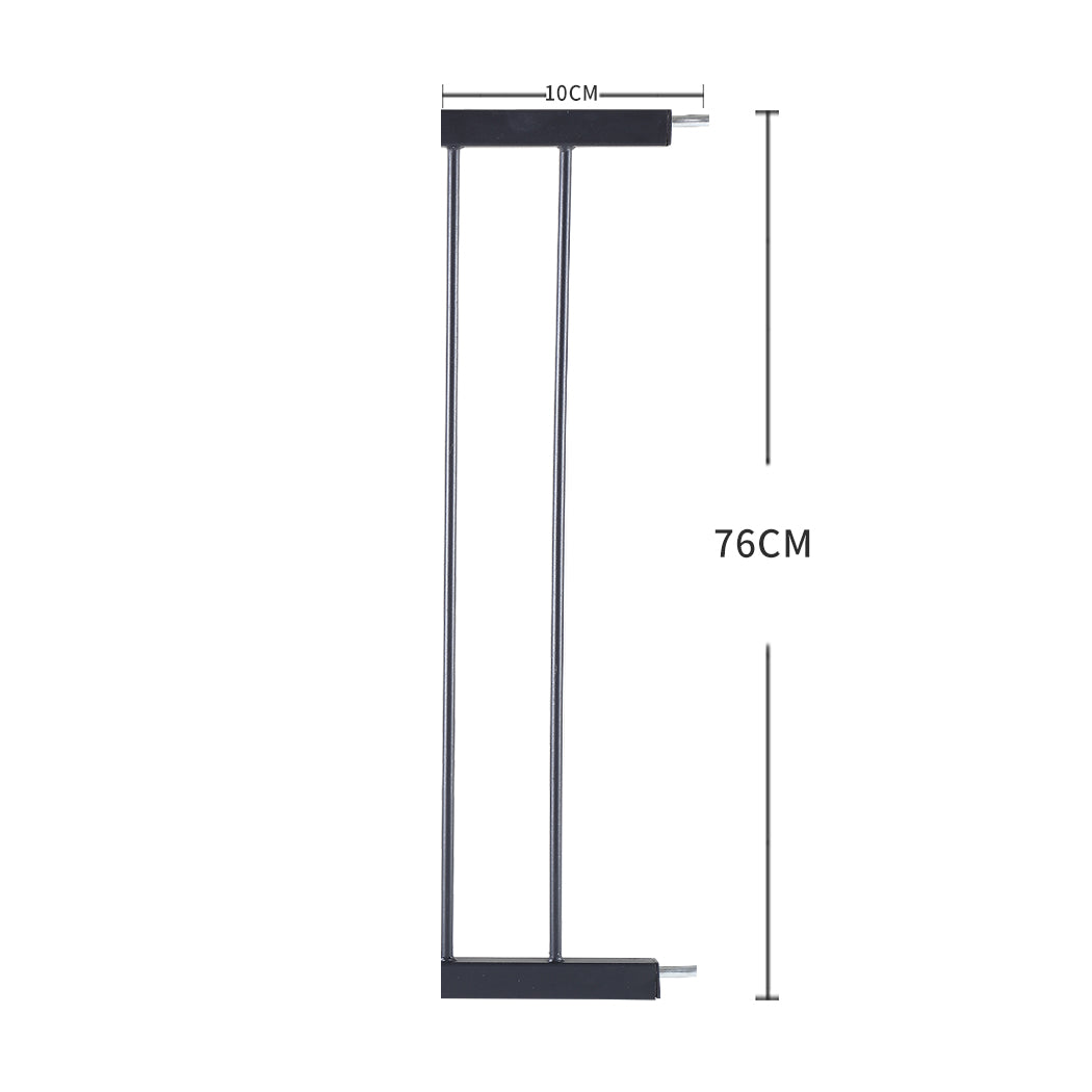 Levede Baby Safety Gate Adjustable Pet Black 10cm Extension-1973194018988888066