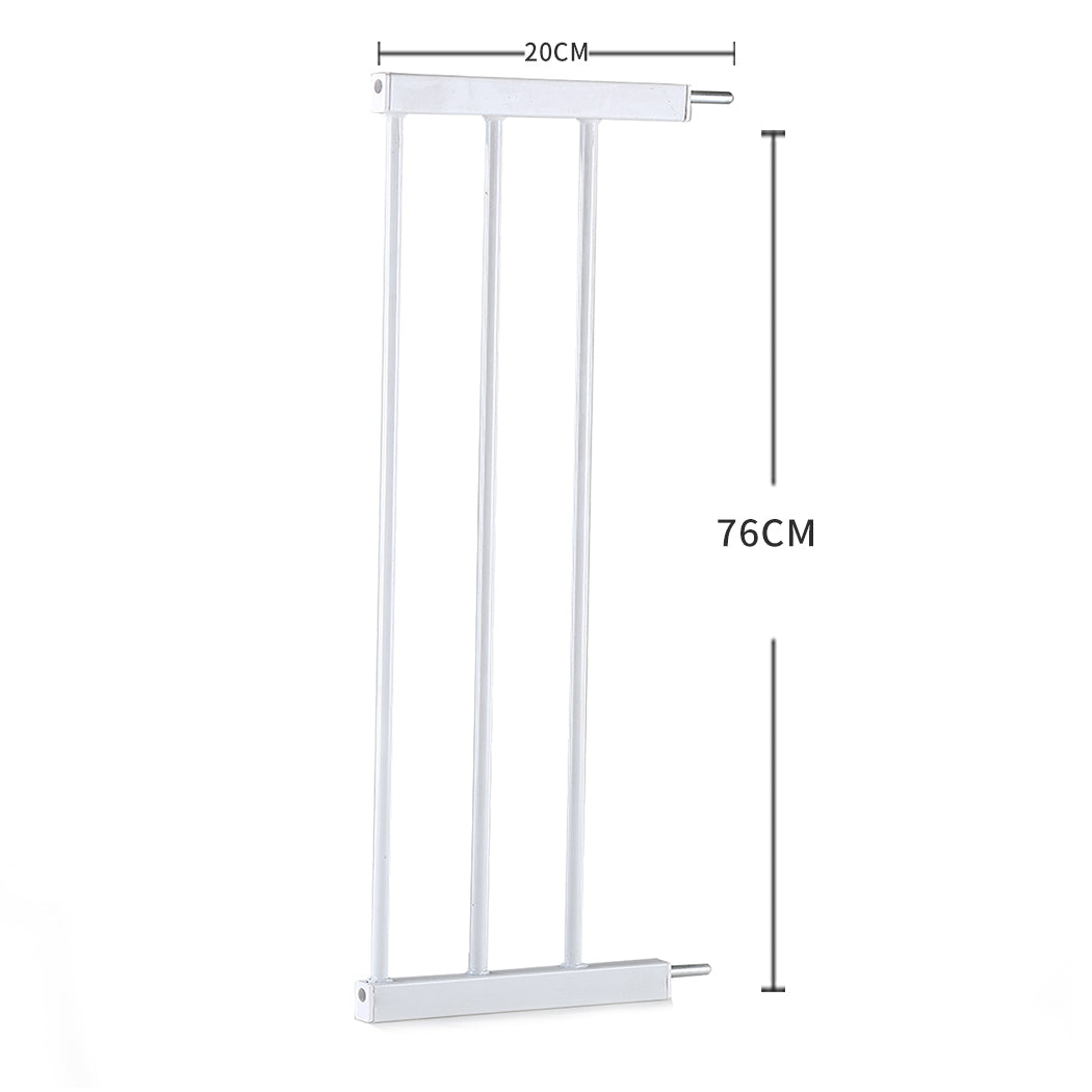 Levede Baby Safety Gate Adjustable Pet White 20cm Extension-1975420518031036418