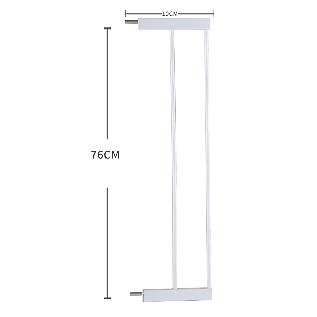 Levede Baby Safety Gate Adjustable Pet White 10cm Extension-1975420517850681346