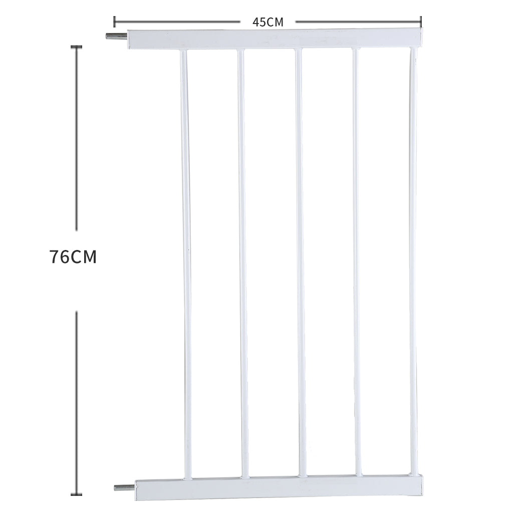 Levede Baby Safety Gate Adjustable Pet White 45cm Extension-1975420518618238978