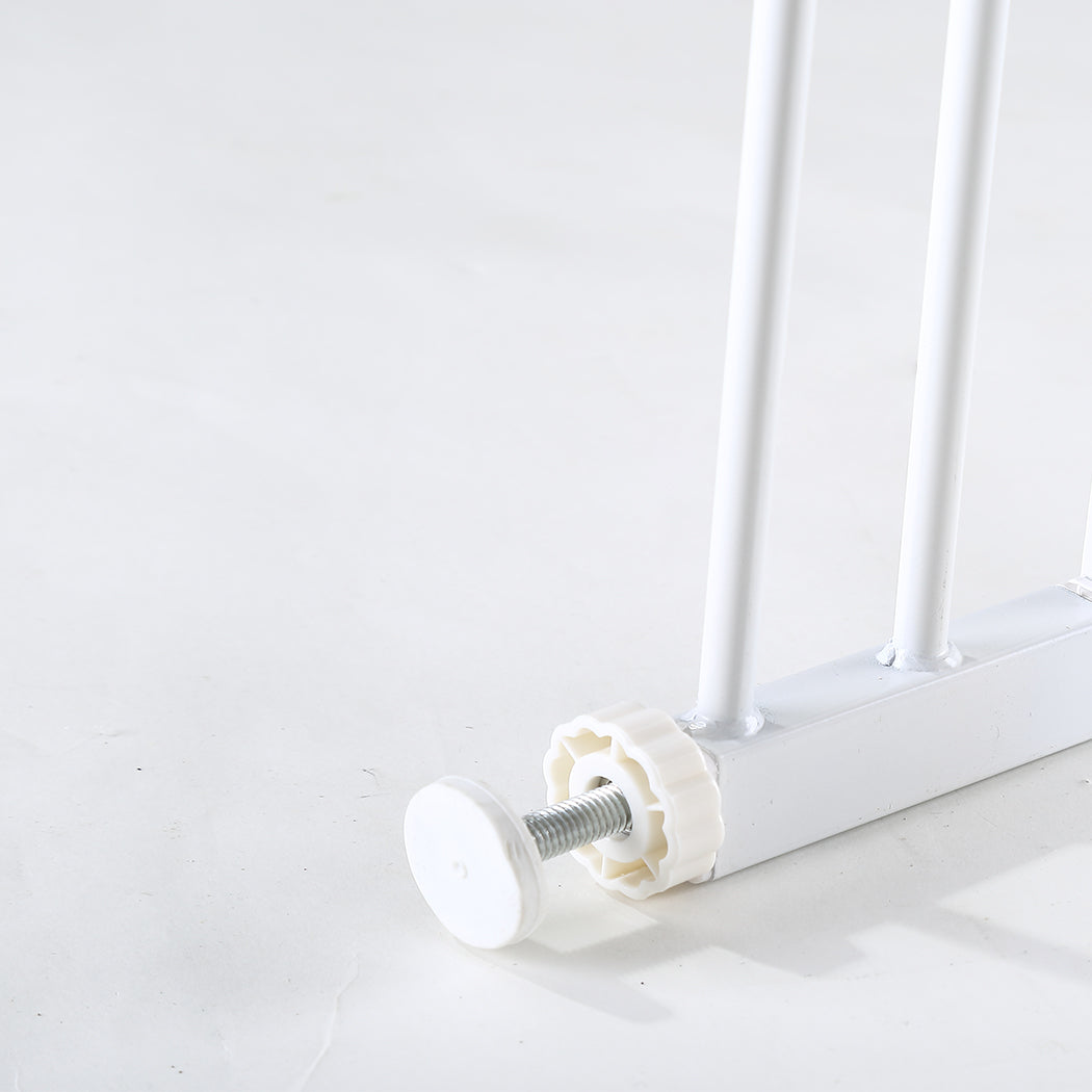 Levede Baby Safety Gate Adjustable Pet White 45cm Extension-1975420518618238980