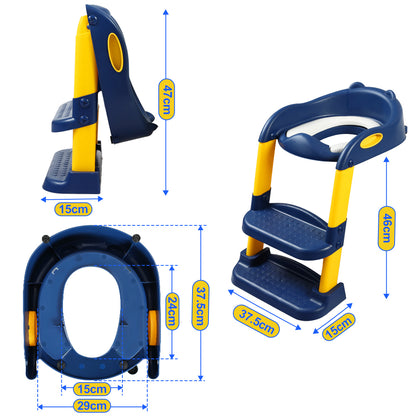 BoPeep Kids Toilet Ladder Blue-1973193925845979138