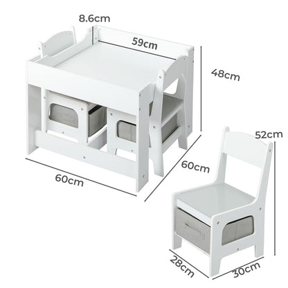 BoPeep Kids Table and Chairs Set Storage-1973193798536269826