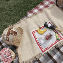 Little Dayz Boutique British Plaid Style Picnic Mat Medium 150*100 Red-1973194242184581122