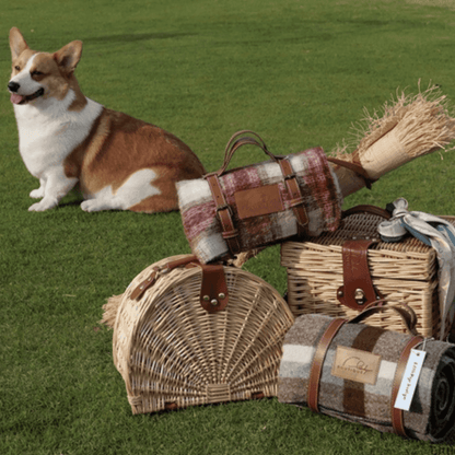 Little Dayz Boutique British Plaid Style Picnic Mat Medium 150*100 Brown-1973194242373324803