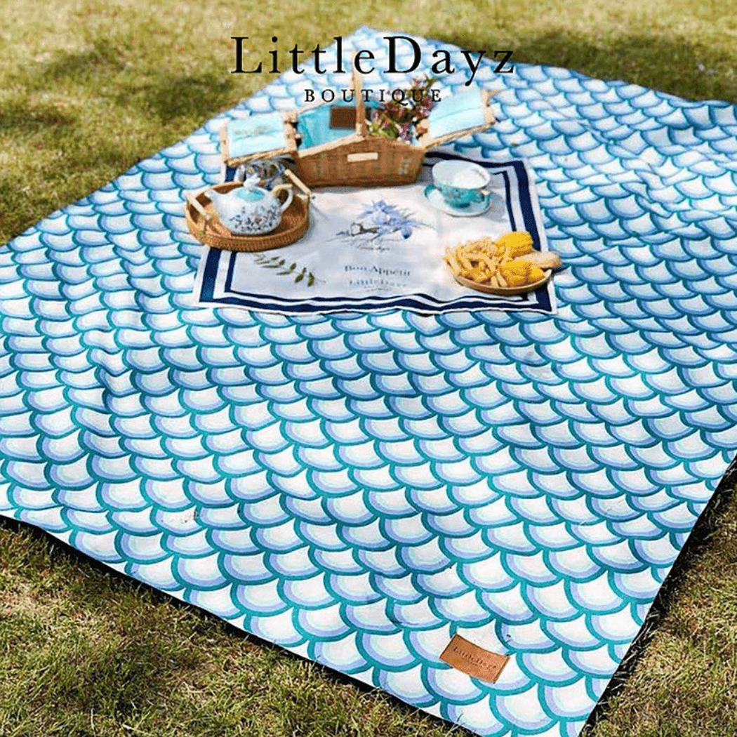 Little Dayz Boutique Emerald Cotton Picnic Mat 195*145-1973194210362396675